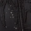Schmal geschnittener Kapuzenpullover mit Reißverschluss und Nieten-Print – gewaschen, schwarz mit Nieten Schmal geschnittener Kapuzenpullover mit Reißverschluss und Nieten-Print – gewaschen, schwarz mit Nieten