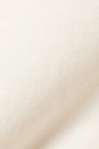 Schmal geschnittenes Baumwoll-T-Shirt mit kurzen Ärmeln – Off-White