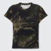Schmal geschnittenes bedrucktes Baby-T-Shirt – Dunkelbraun – Drache Schmal geschnittenes bedrucktes Baby-T-Shirt – Dunkelbraun – Drache