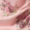 Schmal geschnittenes, gerafftes Off-Shoulder-Oberteil – Rosa – Blumenmuster Schmal geschnittenes, gerafftes Off-Shoulder-Oberteil – Rosa – Blumenmuster