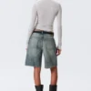 Schmal geschnittenes Langarm-Henley-Top – Grau meliert Schmal geschnittenes Langarm-Henley-Top – Grau meliert