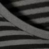Schmal geschnittenes Langarmshirt aus Baumwolle – Schwarz-grau gestreift