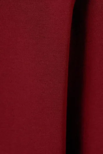 Schmal geschnittenes Langarmshirt – Dunkelrot