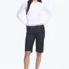 Schmal geschnittenes Langarmshirt – Weiß Schmal geschnittenes Langarmshirt – Weiß