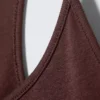 Schmal geschnittenes Racerback-Tanktop – Burgunderrot