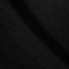 Schmal geschnittenes T-Shirt mit kurzen Ärmeln und V-Ausschnitt – Schwarz Schmal geschnittenes T-Shirt mit kurzen Ärmeln und V-Ausschnitt – Schwarz