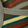 Schmal geschnittenes Tanktop mit Trägern – Braun mit mehreren Streifen Schmal geschnittenes Tanktop mit Trägern – Braun mit mehreren Streifen