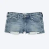 Schmale Low-Rise-Jeans-Hotpants – Fresh Blue – Hellblau Schmale Low-Rise-Jeans-Hotpants – Fresh Blue – Hellblau