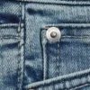 Schmale Low-Rise-Jeans-Hotpants – Fresh Blue – Hellblau Schmale Low-Rise-Jeans-Hotpants – Fresh Blue – Hellblau