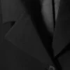 Schmaler Einreiher-Blazer – Schwarz Schmaler Einreiher-Blazer – Schwarz
