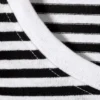 Schmales, kurzärmeliges Baumwoll-T-Shirt – schwarz-weiß gestreift Schmales, kurzärmeliges Baumwoll-T-Shirt – schwarz-weiß gestreift