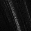 Schmales, langarmiges T-Shirt aus Tear-Knit – Schwarz Schmales, langarmiges T-Shirt aus Tear-Knit – Schwarz