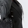 Schultertasche mit Nieten – Schwarz Schultertasche mit Nieten – Schwarz