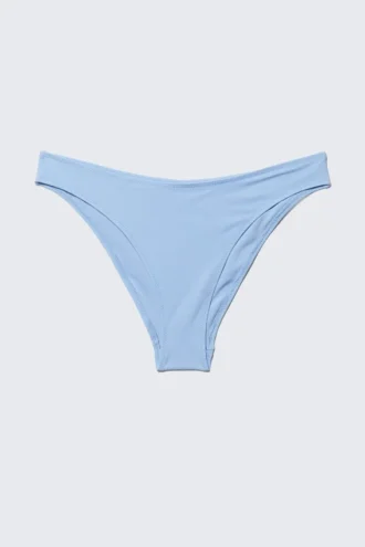Scoop-Bikinihose – Hellblau