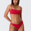 Scoop-Bikinihose – leuchtend rot Scoop-Bikinihose – leuchtend rot