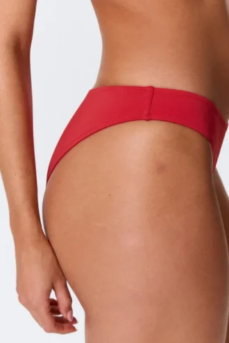 Scoop-Bikinihose – leuchtend rot