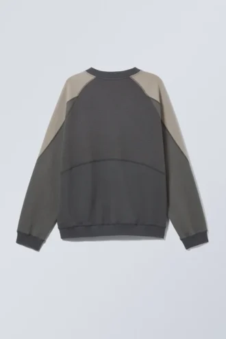 Scott Colour Block Sweatshirt – Dunkelgrau Colour Block