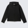 Scuba-Kapuzenpullover mit Reißverschluss – Schwarz Scuba-Kapuzenpullover mit Reißverschluss – Schwarz