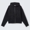 Simon Mit Print Scuba Zip Kapuzenpullover – Dunkelblau Simon Mit Print Scuba Zip Kapuzenpullover – Dunkelblau