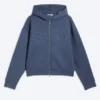 Simon Mit Print Scuba Zip Kapuzenpullover – Dunkelblau – Geprägt Simon Mit Print Scuba Zip Kapuzenpullover – Dunkelblau – Geprägt