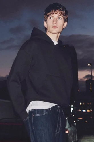 Simon Scuba Kapuzenpullover – Dunkelgrau