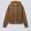 Simon Scuba Zip Kapuzenpullover – Braun Simon Scuba Zip Kapuzenpullover – Braun