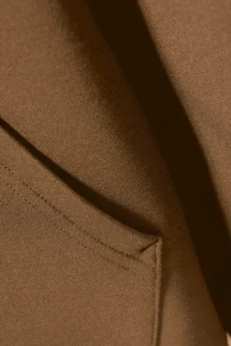 Simon Scuba Zip Kapuzenpullover – Braun