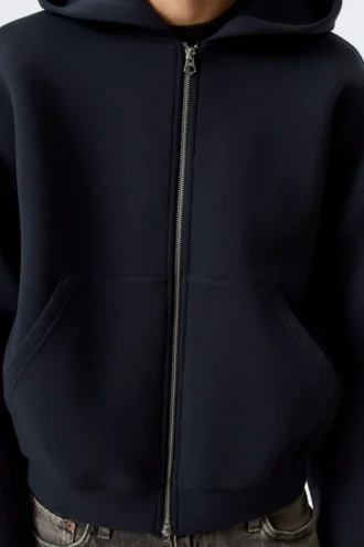 Simon Scuba Zip Kapuzenpullover – Dunkelblau