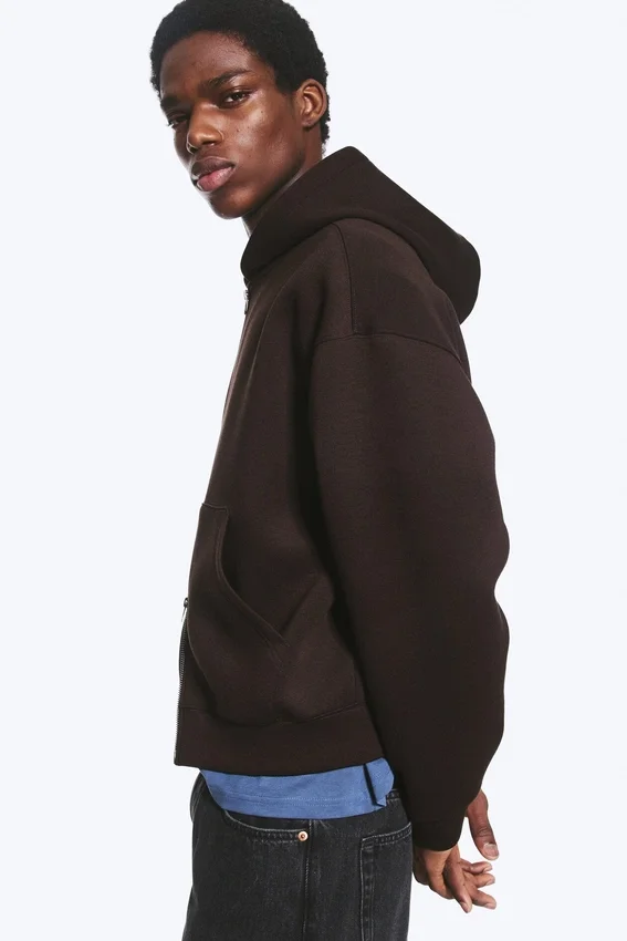 Simon Scuba Zip Kapuzenpullover – Dunkelbraun Simon Scuba Zip Kapuzenpullover – Dunkelbraun