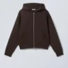Simon Scuba Zip Kapuzenpullover – Dunkelbraun Simon Scuba Zip Kapuzenpullover – Dunkelbraun