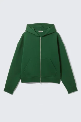 Simon Scuba Zip Kapuzenpullover – Dunkelgrün