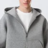 Simon Scuba Zip Kapuzenpullover – Grau meliert Simon Scuba Zip Kapuzenpullover – Grau meliert