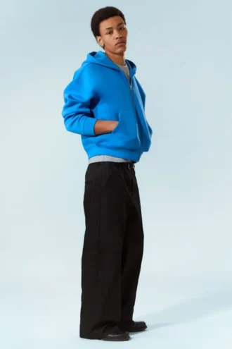 Simon Scuba Zip Kapuzenpullover – Hellblau