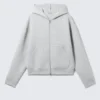 Simon Scuba Zip Kapuzenpullover – Hellgrau meliert Simon Scuba Zip Kapuzenpullover – Hellgrau meliert