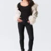 Skinny-Treggings mit niedriger Leibhöhe – Schwarz Skinny-Treggings mit niedriger Leibhöhe – Schwarz