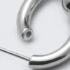 Skulpturale, offene Creolen – Silber Skulpturale, offene Creolen – Silber