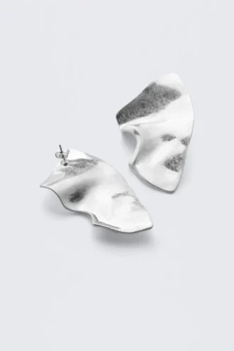 Skulpturale Ohrringe – Silber
