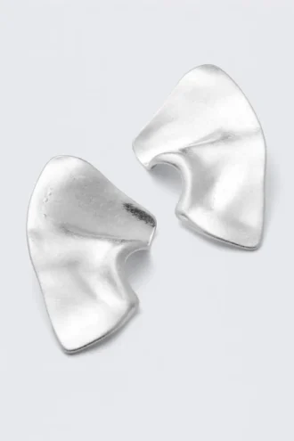 Skulpturale Ohrringe – Silber
