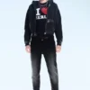 Sleeze Skinny-Jeans mit niedriger Taille – Extra Black Rinse | Cheap Monday Gb