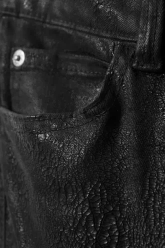Sleezie Low Rise Skinny Cracked Jeans – Schwarz | Cheap Monday Gb
