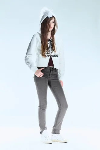 Sleezie Low Rise Skinny Jeans – Bored Grey – Grau | Cheap Monday Gb