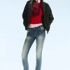 Sleezie Low Rise Skinny Jeans – Getönt, streifig, dunkelblau | Cheap Monday Gb Sleezie Low Rise Skinny Jeans – Getönt, streifig, dunkelblau | Cheap Monday Gb