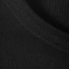 Slim-Fit-T-Shirt aus gerippter Baumwolle – Schwarz Slim-Fit-T-Shirt aus gerippter Baumwolle – Schwarz