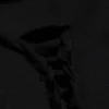 Slim-Fit-T-Shirt mit Knoten – Schwarz Slim-Fit-T-Shirt mit Knoten – Schwarz