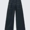 Solar Deconstructed Loose Wide Leg Jeans – Blue Rinse – Dunkelblau Solar Deconstructed Loose Wide Leg Jeans – Blue Rinse – Dunkelblau