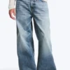 Solar Loose Wide Leg Unisex-Jeans – Blue Horses – Mittelblau Solar Loose Wide Leg Unisex-Jeans – Blue Horses – Mittelblau