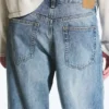 Solar Loose Wide Leg Unisex-Jeans – Blue Horses – Mittelblau Solar Loose Wide Leg Unisex-Jeans – Blue Horses – Mittelblau