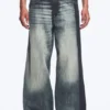 Solar Loose Wide Leg Unisex-Jeans – Laser Board Blue – Mittelblau Solar Loose Wide Leg Unisex-Jeans – Laser Board Blue – Mittelblau