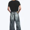 Solar Loose Wide Leg Unisex-Jeans – Laser Board Blue – Mittelblau Solar Loose Wide Leg Unisex-Jeans – Laser Board Blue – Mittelblau