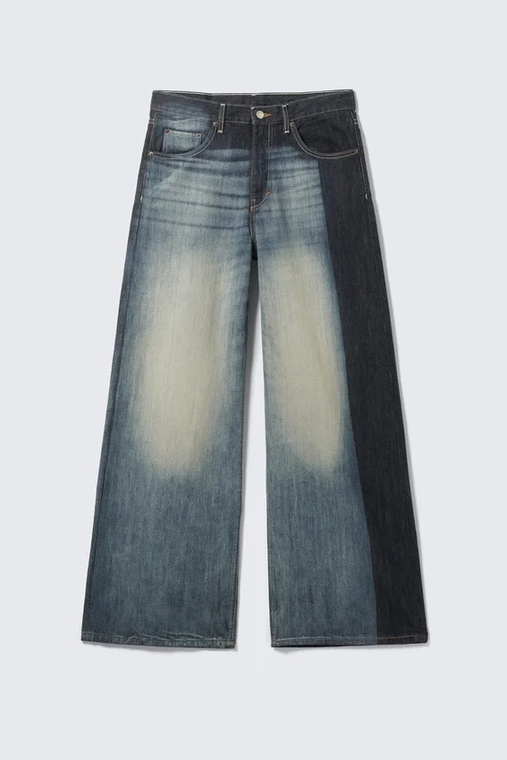 Solar Loose Wide Leg Unisex-Jeans – Laser Board Blue – Mittelblau Solar Loose Wide Leg Unisex-Jeans – Laser Board Blue – Mittelblau
